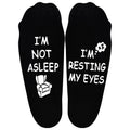 Chaussettes fantaisie « Je repose mes yeux » – Cadeau pour papa