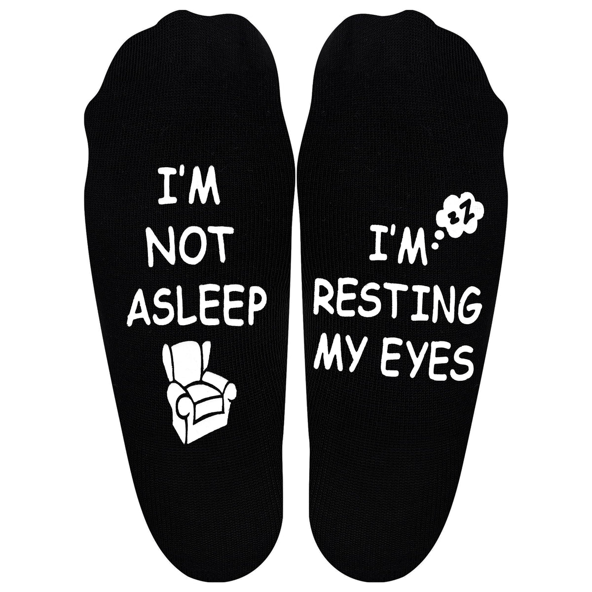Chaussettes fantaisie « Je repose mes yeux » – Cadeau pour papa